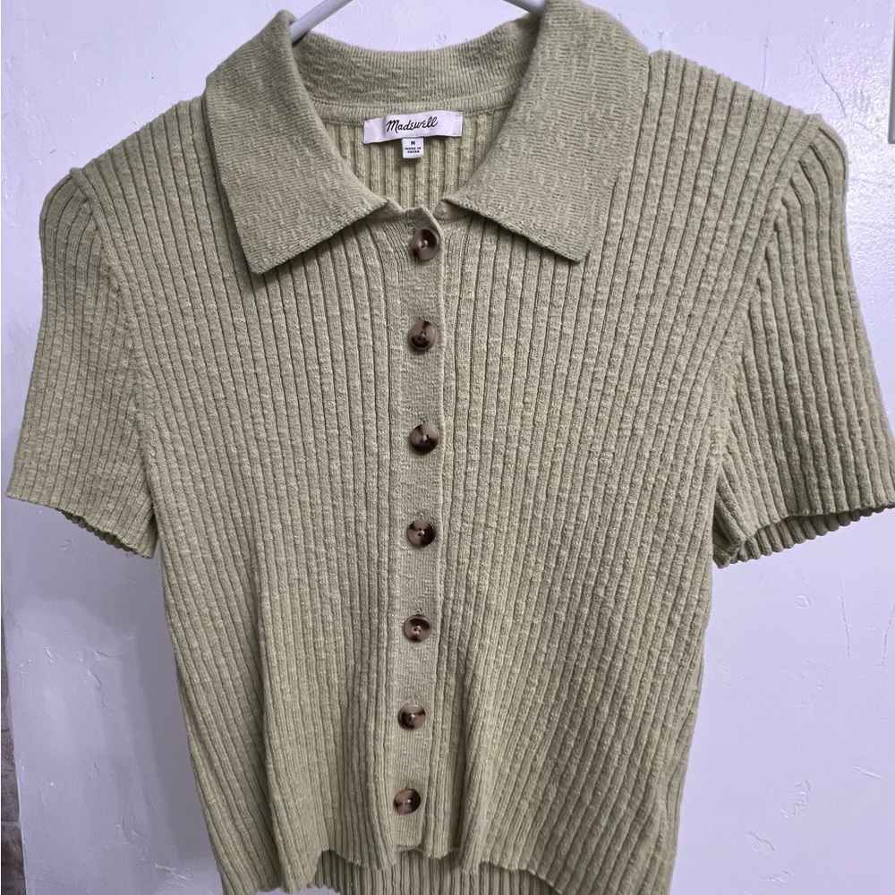 Size M - Green Crop Top - Madewell - Great Condition